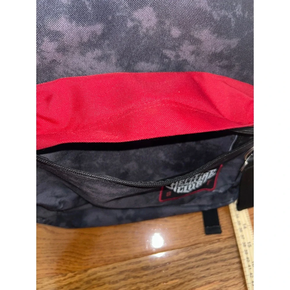 Bioworld Stranger Things Hellfire Club Backpack Grey Red Acid Wash
